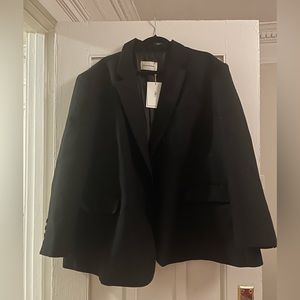FRANKIE OVERSIZED BOYFRIEND BLAZER - BLACK